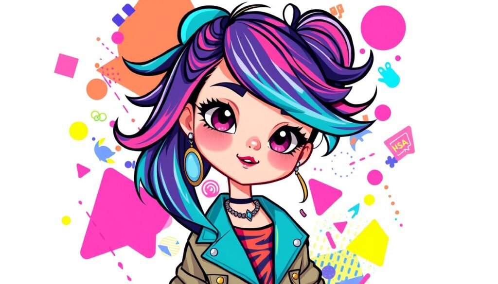 cartoon dp for girls