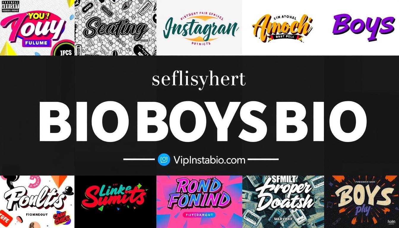 instagram bio for boys stylish font