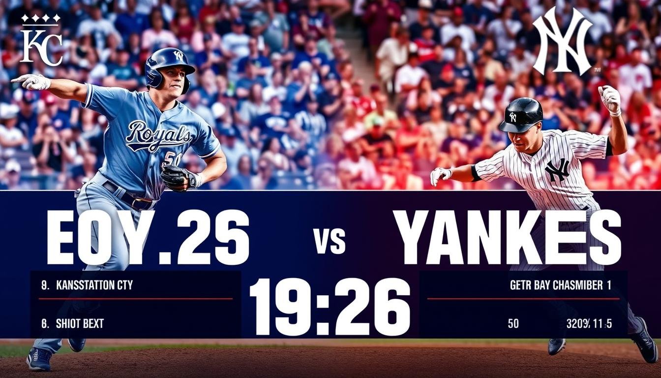 kansas city royals vs yankees match player stats